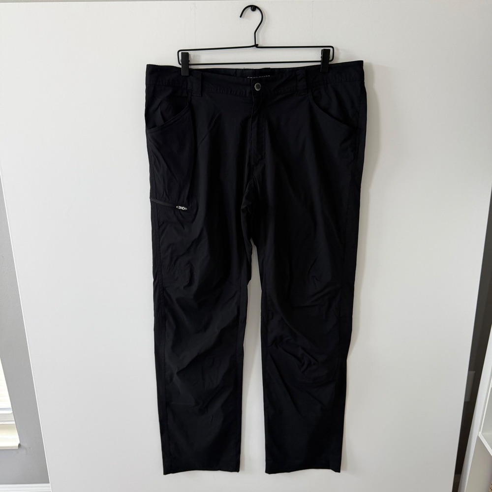 Columbia Silver Ridge II Stretch Hiking Pants Mens 38x34 Black AM0661 Omni-Shade
